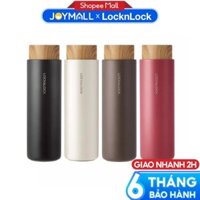Bình giữ nhiệt LocknLock Flat LHC4227 400ml - Hàng chính hãng, nắp nhựa kiểu gỗ, có lọc trà -JoyMall