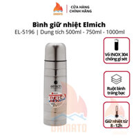 Bình giữ nhiệt lõi Inox 304 nóng lạnh Elmich tráng bạc 500 - 750 - 1000ml - Chất lượng Châu Âu