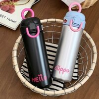 Bình giữ nhiệt màu hồng màu đen CUNXIN Sinh viên Kawaii bằng thép không gỉ