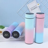 🌈Bình Giữ Nhiệt Màu Loang Nóng, Lạnh 500ml Bình Nước Inox 304 Hiển Thị Đèn Led Nhiệt Độ, Cao Cấp Đa Năng🌈
