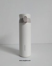 Bình giữ nhiệt màu trắng ngà 450ml Lock n Lock. Bình đẹp sử dụng tốt, độ mới 90%.