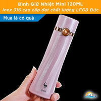 Bình Giữ Nhiệt Mini 120ml Inox 316 Cao Cấp – Nhỏ Gọn, Giữ Nhiệt Lâu, Đạt Chất Lượng LFGB Đức SSGP