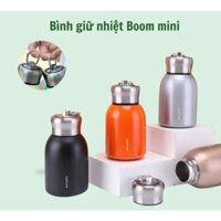 Bình giữ nhiệt mini 300ml nhỏ gọn, Bình boom đựng nước giữ nhiệt pha sữa cho bé, cốc đựng cafe  inox SUS 304 có tay cầm