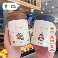 BÌNH GIỮ NHIỆT mini 360ml dễ thương, bình mini tện lợi 360 ml / 520ml inox 304 an toàn