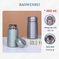 Bình giữ nhiệt mini, bình nước giữ nhiệt uống cafe dung tích 350ml bằng inox 304 an toàn, giữ nhiệt 6 - 12 tiếng BN118