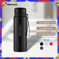Bình giữ nhiệt mini lock lock 800ml 1200ml có lưới lọc và dây buộc vật liệu thép không gỉ 304 cách nhiệt chân không