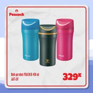 Bình giữ nhiệt nắp vặn Peacock AAT-L35