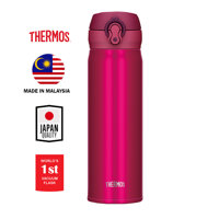 Bình giữ nhiệt Nhật Bản inox Thermos nút bấm 500ml JNL 502 SBR JNL - 5002 - Hàng chính hãng - Strawberry Red