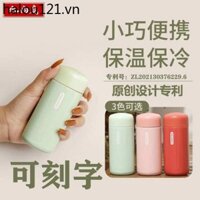 Bình Giữ Nhiệt Nữ Di Động Nhỏ Influencer Mini Dung Tích Nhỏ Trẻ Em Thép Không Gỉ 304 Học Sinh Cốc Nước