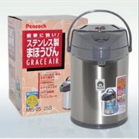 Bình giữ nhiệt Peacock 2.5L - MIS-25S - Có vòi bơm an toàn