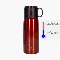Bình giữ nhiệt Pearl Metal 500ml Cafe Mug, chất liệu inox 304 (Đỏ) - Hachi Hachi Japan Shop