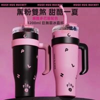 Bình Giữ Nhiệt Pink  Dung Tích 1200ml Chất Liệu Inox 304 Cao Cấp,Cốc Giữ