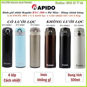 Bình giữ nhiệt Rapido RTC-500BL1