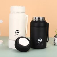 Bình giữ nhiệt Remizi bình uống nước phong cách Hàn Quốc có giá lọc trà tiện lợi bằng inox BTC019