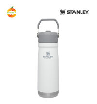 Bình giữ nhiệt Stanley Flip Straw Water Bottle 650ml 22oz - Polar White