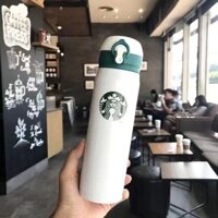 Bình Giữ Nhiệt STARBUCKS 500ml Bằng Thép Không Gỉ, Bình Đựng Nước Giữ Nóng Lạnh Khoảng 6-8 Tiếng