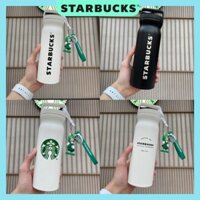 Bình giữ nhiệt STARBUCKS inox 304 có quai cầm và lọc chặn đá Dung tích 500ml
