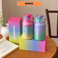 Bình Giữ Nhiệt Starbucks Màu Nhũ Loang Dung Tích 550ml Sang Trọng , Bền , Nhẹ - Gia Dụng Tốt AnKo