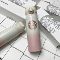 Bình giữ nhiệt Stb màu hồng loang
