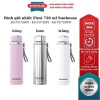 Bình giữ nhiệt Sunhouse 720ml có quai xách KS-TU720FW/KS-TU720FP/KS-TU720FI