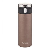 Bình giữ nhiệt Tafuco Office One Touch 500ml, Inox 316 - Nút bấm tiện lợi (Nâu)