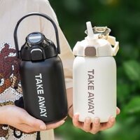 Bình giữ nhiệt TAKE AWAY thể tích 850ML có ống hút,bình nước giữ nhiệt, bình nước 850ML (BN38)