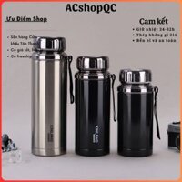 Bình giữ nhiệt thể thao, bình đựng nước dã ngoại bằng thép không gỉ 304 có dây treo chắc chắn