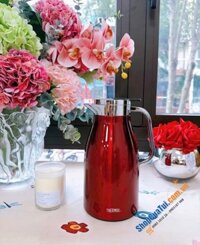 Bình giữ nhiệt Thermos 1L - Màu đỏ thạch siêu đẹp