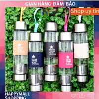 Bình giữ nhiệt thủy tinh 450ml có ngăn trà được thiết kế cực kỳ thông minh, bộ lọc làm bằng inox an toàn cho sức khỏe