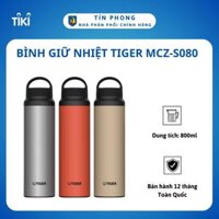Bình giữ nhiệt Tiger MCZ-S080 - Dung tích 800ml - Thương hiệu Nhật Bản - Hàng chính hãng - Màu Bạc