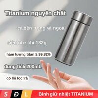 Bình giữ nhiệt Titanium nguyên chất 200mL / 300mL / 500mL kèm lõi lọc trà