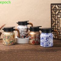 Bình giữ nhiệt trà hoa cổ điển EPOCH, Bộ lọc tích hợp Ấm đun nước trà bằng thép không gỉ, Máy pha trà chống nhỏ giọt phong cách Trung Quốc Máy pha trà có thể tháo rời gia đình