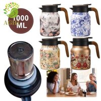 Bình giữ nhiệt trà hoa cổ điển BLAZELINK, Ấm đun nước trà lọc tích hợp cách nhiệt, Vòi phun hình chữ V tiện lợi bằng thép không gỉ phong cách Trung Quốc Nhà bếp