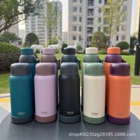 Bình giữ nhiệt Tyeso đa năng 2 nắp 600ml-750ml. Bình thủy mini giữ nhiệt INOX cao cấp không gỉ 12h TVGHousewares