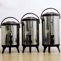 Bình giữ nhiệt ủ trà, bình nước nóng lạnh có vòi, bình đựng nước chuyên dụng pha trà loại 6L, 8L, 10L, 12L Mã KHN1223 - Bình ủ - 8L