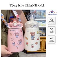 Bình giữ nhiệt Ulike 800ml PHULV bình nước có ống hút inox 304 giữ nhiệt 12h