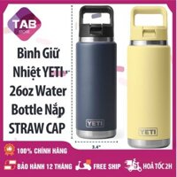 Bình Giữ Nhiệt Yeti 26oz Rambler Bottle STRAW CAP - Chính Hãng