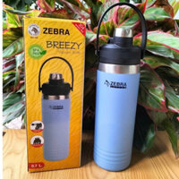 Bình giữ nhiệt Zebra inox 700ml 912815 Thái Lan mã bình Breezy Vacuum Bottle có vòi uống và tay xách