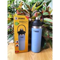 Bình giữ nhiệt Zebra inox 700ml 912815 Thái Lan dòng bình Breezy Vacuum Bottle có vòi uống và tay xách