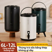 Bình giữ nhiệt,6L/8L/10L/12L,bình ủ trà, đầy màu sắc Bình giữ nhiệt ủ trà sữa 3 lớp inox giữ nóng lạnh,