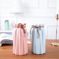 Bình Gốm Cắm Bông Có Nơ