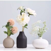 Bình gốm cắm hoa phong cách Hàn Quốc