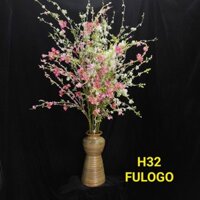 Bình gốm cắm tuyết mai, lọ hoa tết 2024 chậu cắm đào