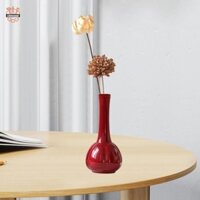 Bình gốm màu đỏ Bình hoa trang trí Bình hoa để kệ trang trí văn phòng tại nhà
