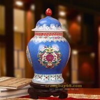 Bình gốm sứ cảnh đức - giang tây trang trí phong thủy văn phòng, phòng khách tb-067