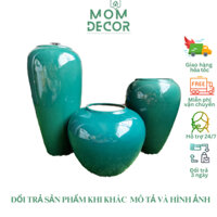 Bình gốm sứ decor lọ hoa men hoả biến Đá cỡ Lớn cắm đào tết, sen