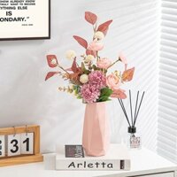 Bình Gốm Sứ Hiện Đại Đơn Giản Bắc Âu Hoa Giả Cao Cấp Bàn Ăn Phòng Khách Tủ Tivi Đồ Trang Trí Nhà