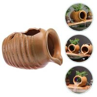 Bình Gốm Sứ Thoát Nước Trang Trí Chậu Cá Bể Cá, Thác Nước Tiểu Cảnh Nhỏ Gọn