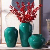 Bình gốm sứ tráng men xanh cao cấp