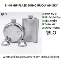 Bình Hip Flask Đựng Rượu Whisky Bằng Inox Dung Tích 5oz